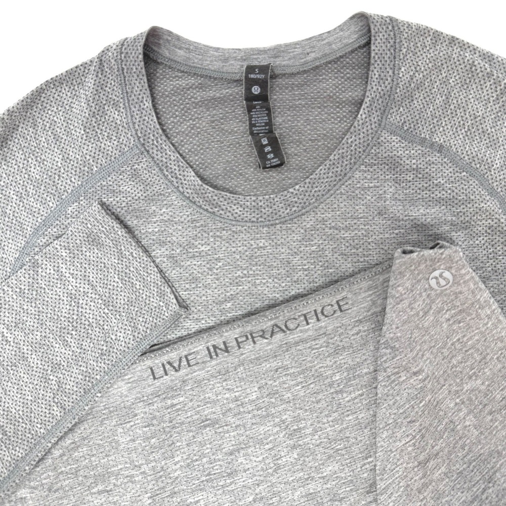 Lululemon Mens Small Metal Vent Tech Long Sleeve 2.0 Shirt Grey Heather